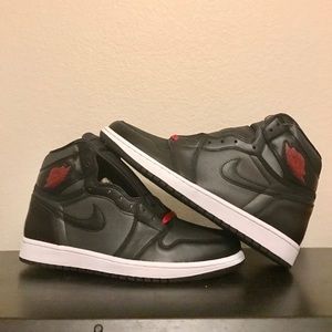 Jordan 1 Retro “Black Satin Gym Red”